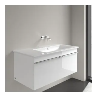 Villeroy & Boch Venticello Waschtisch 4134R301 100x50 cm, weiss, ohne Hahnloch, Becken rechts