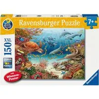 Ravensburger Puzzle Wieso? Weshalb? Warum? Meerestiere am Korallenriff, 150 Puzzleteile, Made in Germany