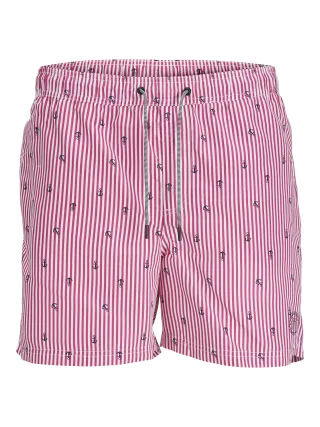 JACK&JONES - JPSTFIJI JJSWIM SMALL STRIPES LY SN Rosa - Gr. - S