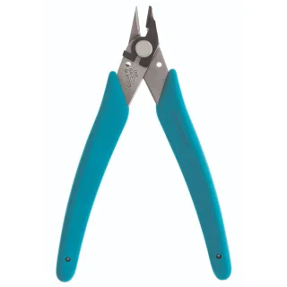 Xuron LXF Micro-Shear Seitenschneider polierte Oberfläche mit Drahthalter blau/silber