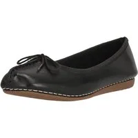 Clarks Freckle Ice Slipper mit atmungsaktiver Lederdecksohle