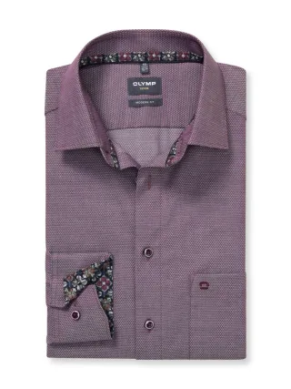 OLYMP - Modern Fit: Businesshemd violet - Gr. - 40