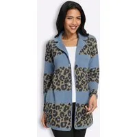Sieh an! Strickjacke Jacquard-Strickjacke Langarm Jacquard