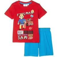 Feuerwehrmann Sam Shorty kurzer Pyjama Schlafanzug