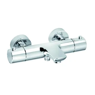 Kludi Objekta Wannenarmatur 352010538 chrom, Aufputz Thermostat