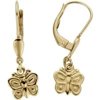 Firetti Paar Ohrhänger Schmuck Geschenk Gold 333 Ohrschmuck Patentbrisur Schmetterling, Made in Germany