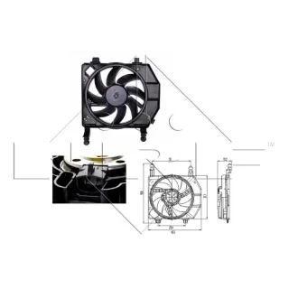 NRF K?hlerl?fter Ford Courier Fiesta 1,8