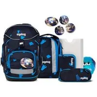 ergobag Schulranzen pack Set Bundle (7-tlg., 7-teiliges Set), größenverstellbares Rückensystem