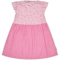 Sterntaler® Midikleid Kleid Hase (1-tlg) Kleid, Rock Leinenoptik, Hasenprint, Flügelärmel, Raffung, Knöpfe
