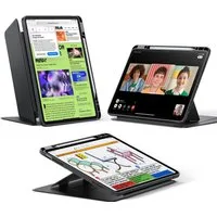 ESR Tablet-Hülle Flip Hybrid Case Apple iPad Air 13" (M4 2026 & M3 2025 & M2 2024) 13", 3 Querformat-Modi, "Wake-/Sleep-" Funktion