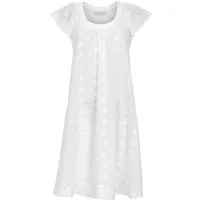 Ringella Nachthemd Ringella Damen Nachthemd Cotton Voile Weiß (1-tlg) luftig, leichtes sommernachthemd aus Batist Voile