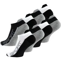 Vincent Creation® Sneakersocken (8-Paar) mit Hochferse in angenehmer Baumwollqualität