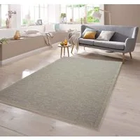 TeppichHome24 Outdoorteppich In- & Outdoor Teppich Sisal beige grau, rechteckig, Höhe: 5 mm