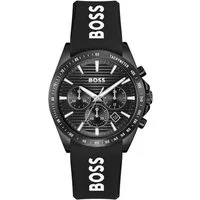 BOSS Chronograph STRIKE CHRONO 1514289, Quarzuhr, Armbanduhr, Herrenuhr, Silikonarmband, analog, Tag