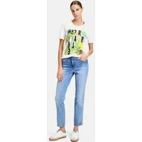 Betty Barclay Kurzarmshirt Damen mit Aufdruck (1-tlg) Glitzersteine