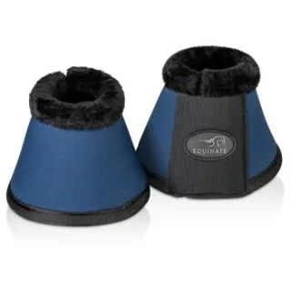 Equinate Hufglocken Furlyn mit synthetischem Lammfell navy M