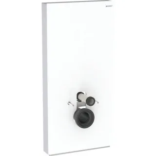 Geberit Monolith Sanitärmodul für Wand-WC 101 cm Glas weiß, 131022SI5 131022SI5
