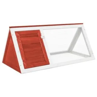 VidaXL Holz Kaninchenstall / Kleintierstall rot