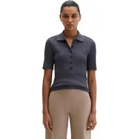 Marc O'Polo Poloshirt Rippstruktur, Slim Fit, lange Knopfleiste