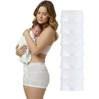 Herzmutter Funktionsunterhose Wochenbett Unterwäsche - Wöchnerinnen Slips nach Geburt (Set, 7er-Set)