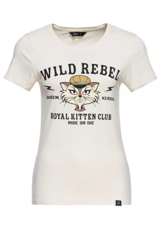 Queen Kerosin Damen T-Shirt Royal Kitten Club