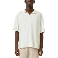 QS Kurzarmshirt Sommer-Poloshirt mit Leinen