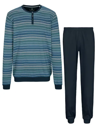 BASEFIELD - He.-Pyjama Interlock ink stripe - Gr. - 60