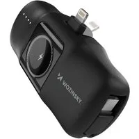 Wozinsky WF16-YLS Mini Powerbank 5000 mAh (5 V), kompatibel mit Apple Watch, induktives Laden, Mehrfachanschluss
