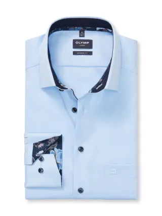 OLYMP - Modern Fit: Businesshemd blau - Gr. - 39