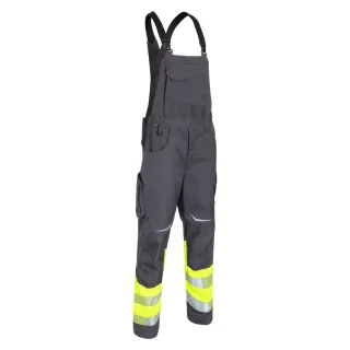 KÜBLER REFLECTIQ Latzhose Klasse 1 warngelb/anthrazit 56 - 3208 8340-3497-56