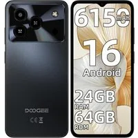 DOOGEE NOTE56 12GB RAM+64GB ROM/TF 2TB, Android 16 Smartphone (16,66 cm/6.56 Zoll, 64 GB Speicherplatz, 8 MP Kamera, 6,56 Zoll HD+ Display, 6150mAh, 4G Dual SIM, Face ID, GPS, OTG)