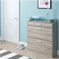 Vicco Schuhkipper Alex, Sonoma/Braun, 89 x 104 cm (1 St)