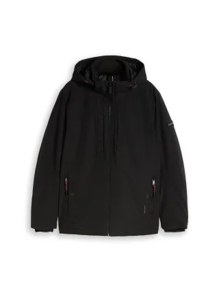 Tom Tailor - Funktionsjacke mit abnehmbarer Kapuze Black - Gr. - XL