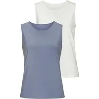 LASCANA Tanktop aus luftiger Baumwoll-Modal-Qualität (2er-Pack) Sommerliches Tanktop