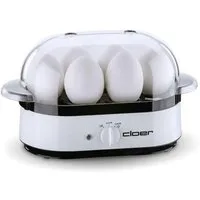 Cloer Eierkocher 6081, 350 W, Kontrolllampe, An-/Ausschalter, Transparente Haube