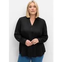 Sheego Klassische Bluse Tunika Langarm
