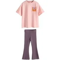 Next Shirt & Hose T-Shirt und Schlaghose im Set (2-tlg)
