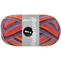 LANA GROSSA MEILENWEIT 100 g AKTION Häkelwolle, 420 m (hochwertige 4-fach Sockenwolle), 100 g