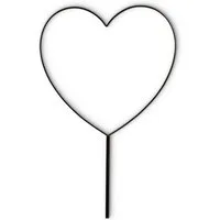 matches21 HOME & HOBBY Dekofigur Großes Metall-Herz 51 cm als Draht-Herz Deko-Figur Gartenstecker (1 St), Deko-Herz als Hochzeit Blumenstecker Blumen-Gesteck basteln