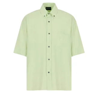 Emporio Armani EA7 - Hemd für Herren, kurzärmlig (Grün)