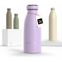 LARS NYSØM Thermoflasche Ren, Isolierflasche mit Vakuum Isolierung: 12h heiß / 24h kühl