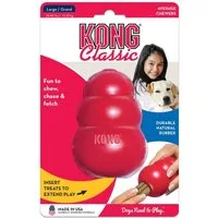 KONG Kauspielzeug KONG Classic L, rot, Kauspielzeug aus Naturkautschuk für Hunde