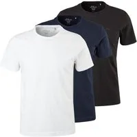 s.Oliver T-Shirt Casual (2-tlg) mit Logo, schlicht, unifarben, Basic, moderner Look im 2er Pack
