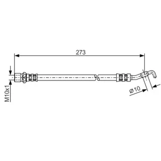 Bosch Bremsschlauch hinten Toyota Avensis T25