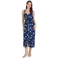 Phistan Midikleid Damenkleid aus Webstoff
