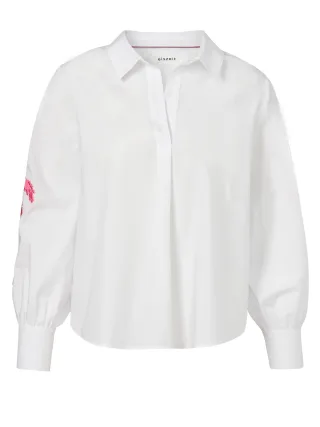 eiszeit - Bluse Kragen 1/1 Arm white multicolor - Gr. - 52