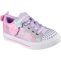 Skechers TWINKLE SPARKS Sneaker Blink,-Schlupfschuh mit Glitzer+Strass, Größenschablone zum Download