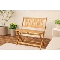 SAM® Gartenbank Skirino, robustes Akazienholz, Klappfunktion, 80cm Länge, schlichtes Design