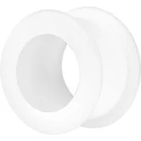 Taffstyle Plug Piercing Tunnel Silikon Flared Weich Flexibel, Farbiger Flesh Extra Big Double Flared XXL Rund Creole Ohr Plug Ear