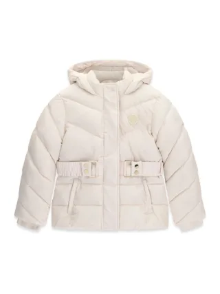Guess Kids - HOODED LS PUFFER CREAM WHITE - Gr. - 10